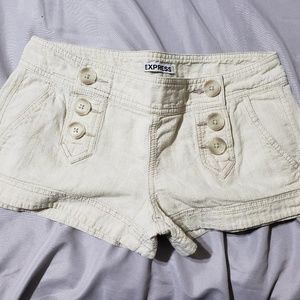 Express shorts size 0 beige